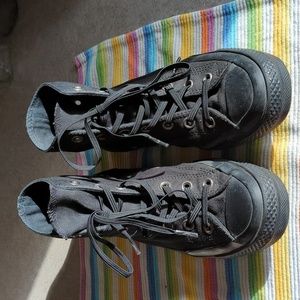 Black Converse Chuck Taylor high top sneakers Women's Sz 7.5
